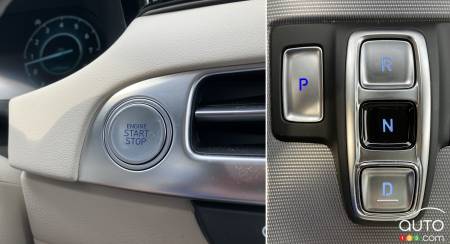 The new 2023 Hyundai Palisade, interior buttons